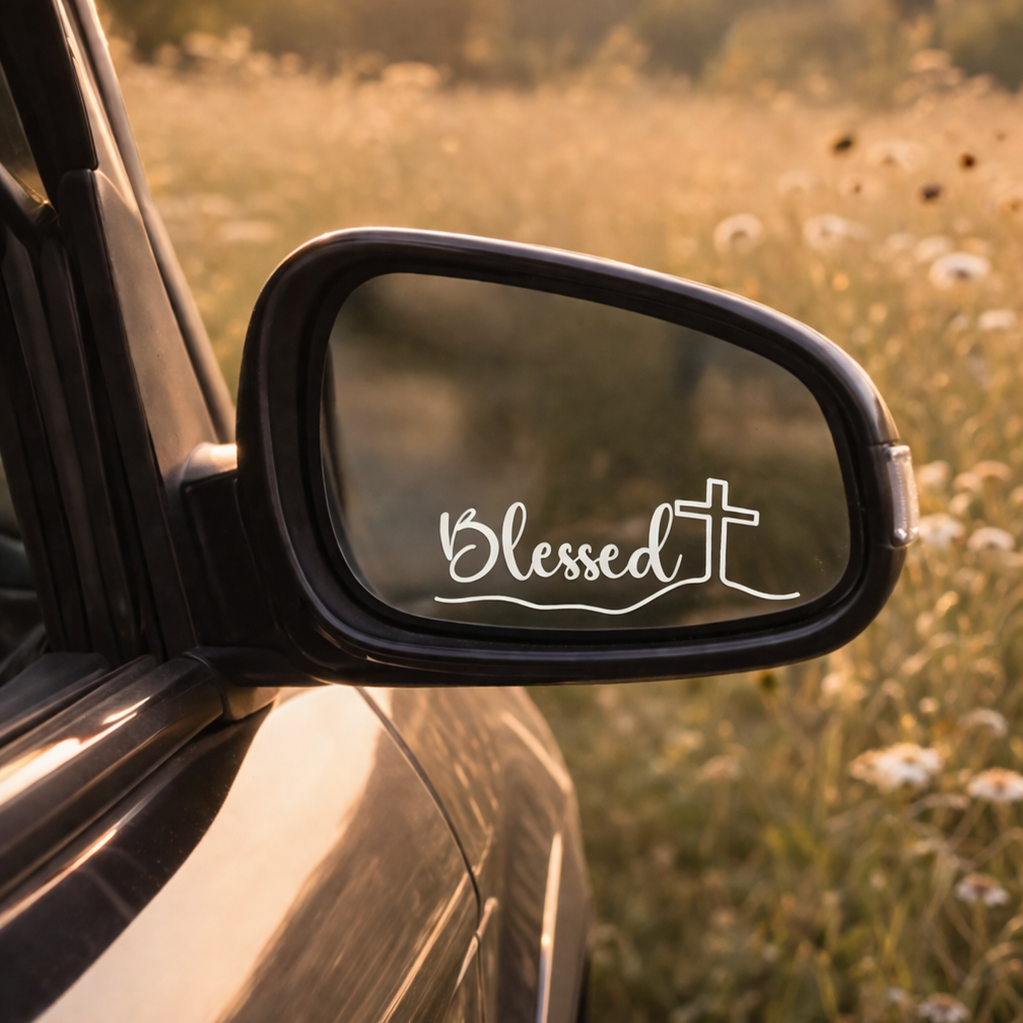 Blessed Cross Vinyl Decal
