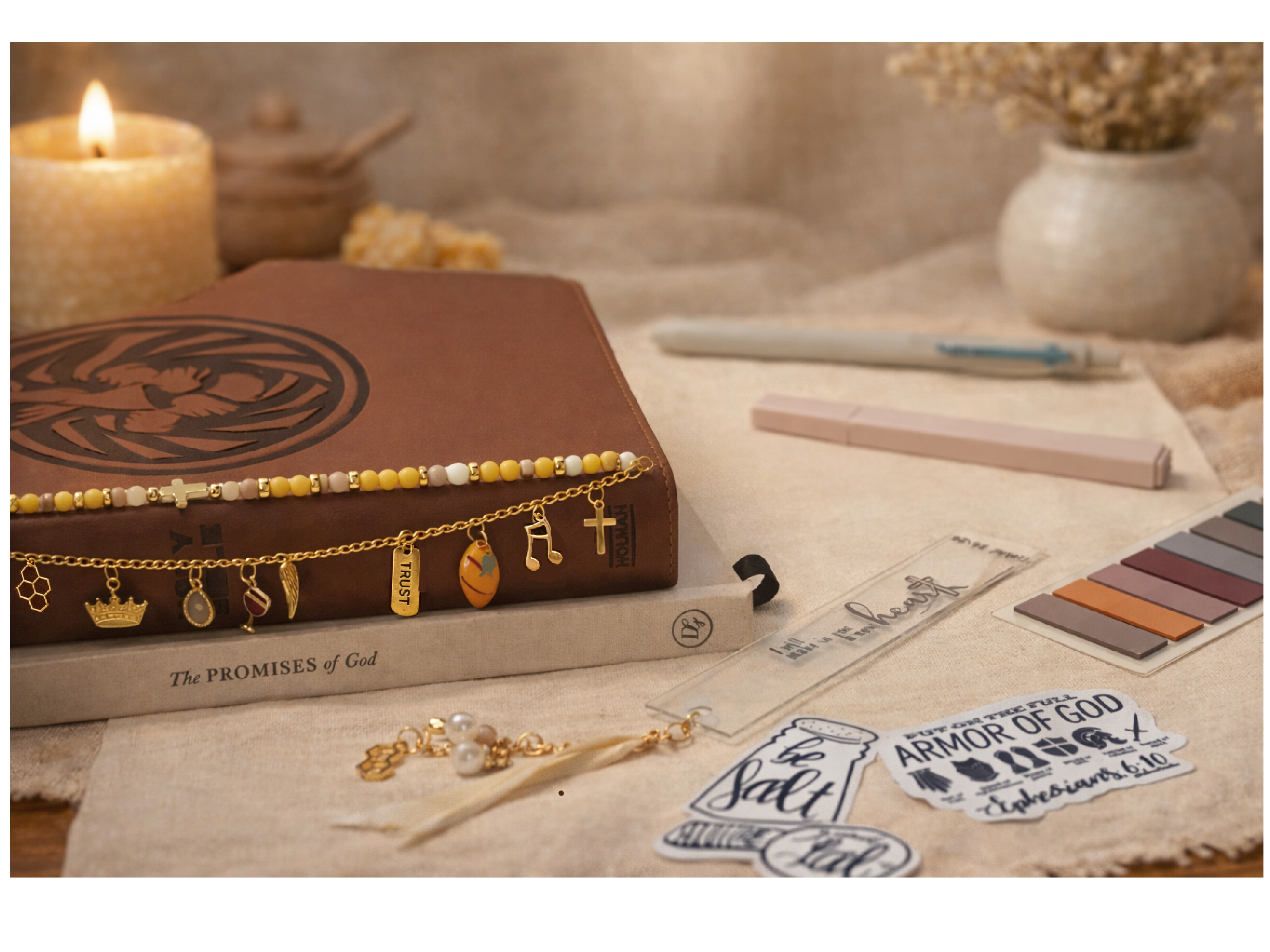 Bible Charm Chain Bundle
