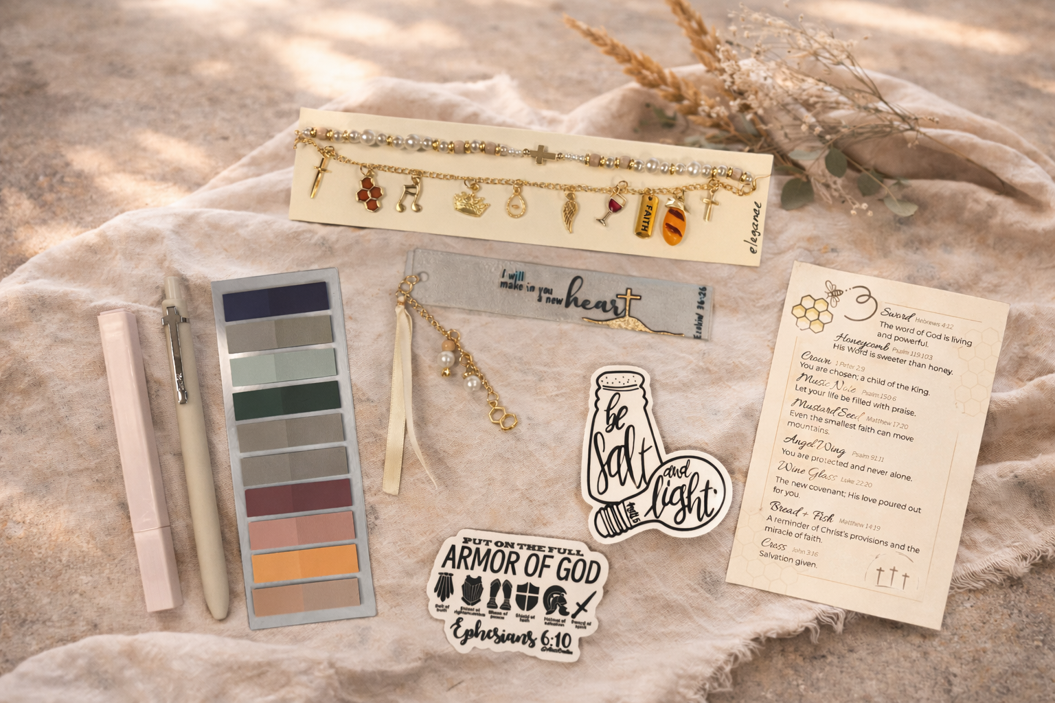 Bible Charm Chain Bundle