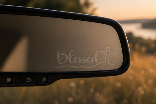 Blessed Cross Vinyl Car Decal