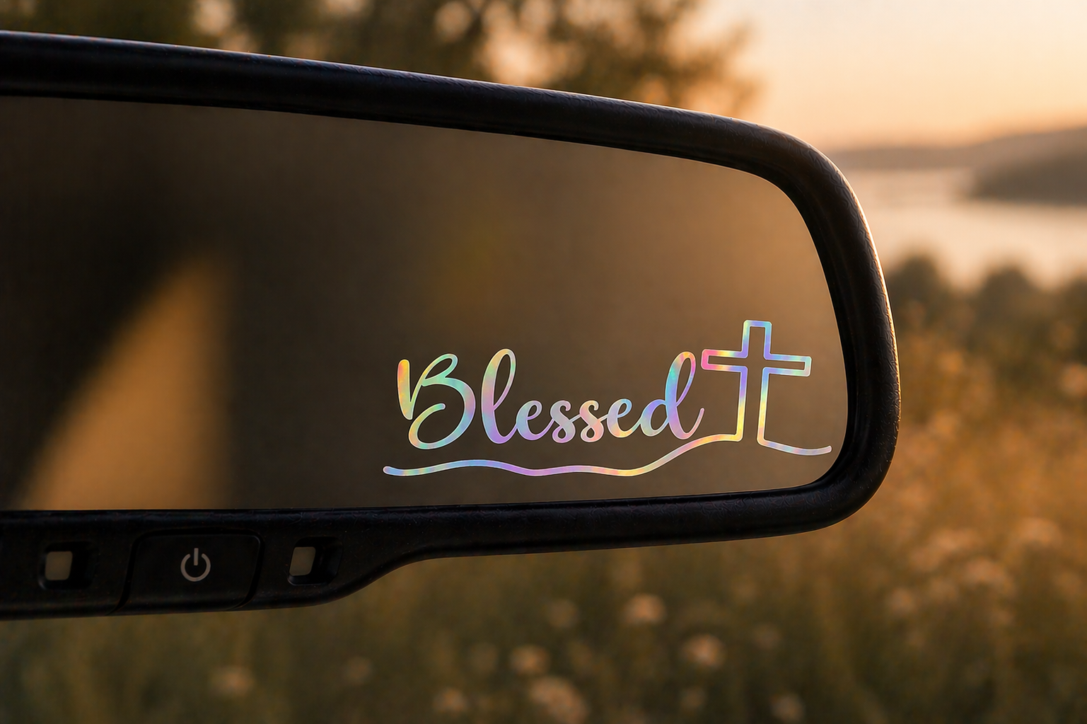 Blessed Cross Vinyl Car Decal