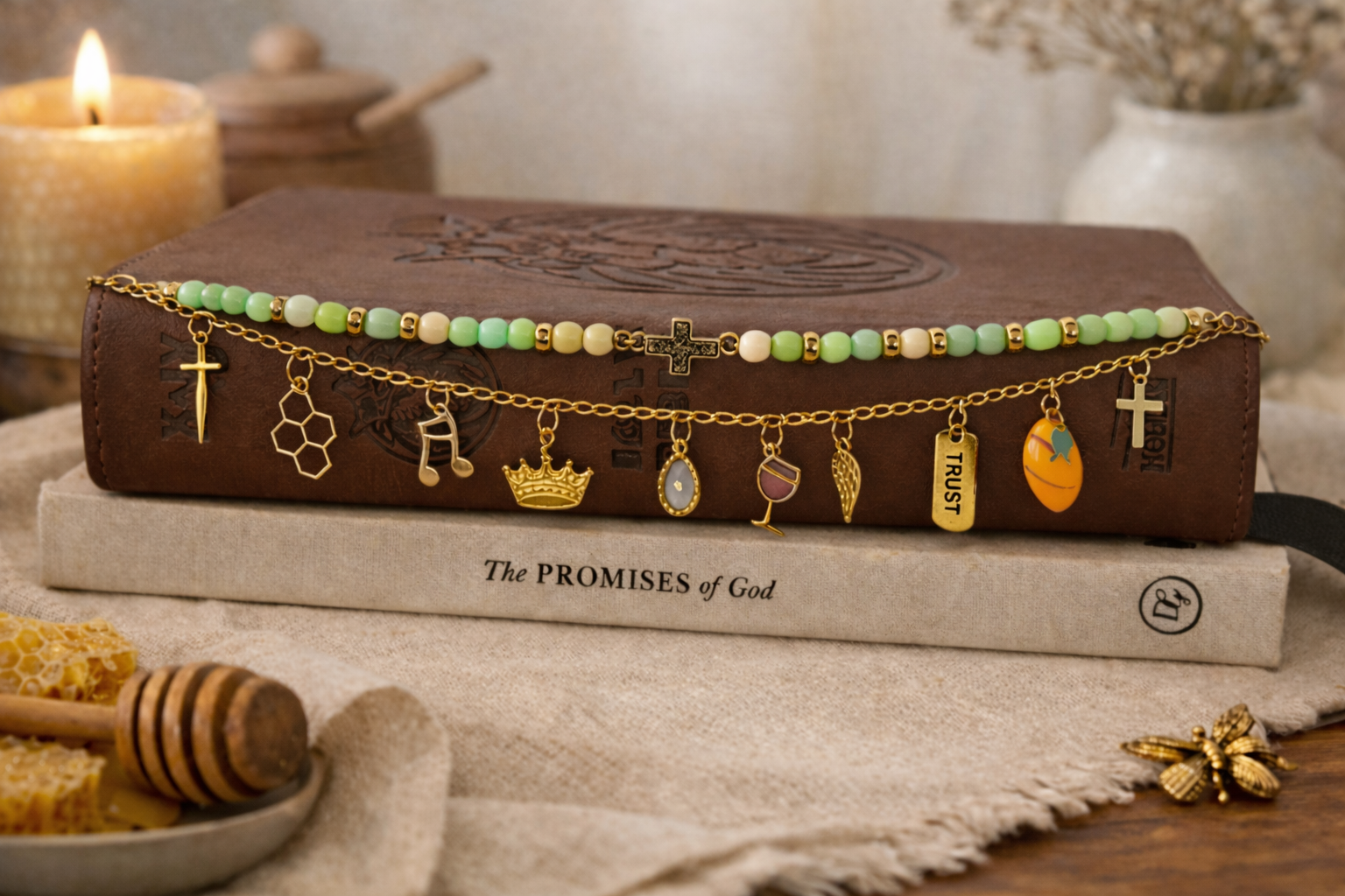 Bible Charm Chain Bundle